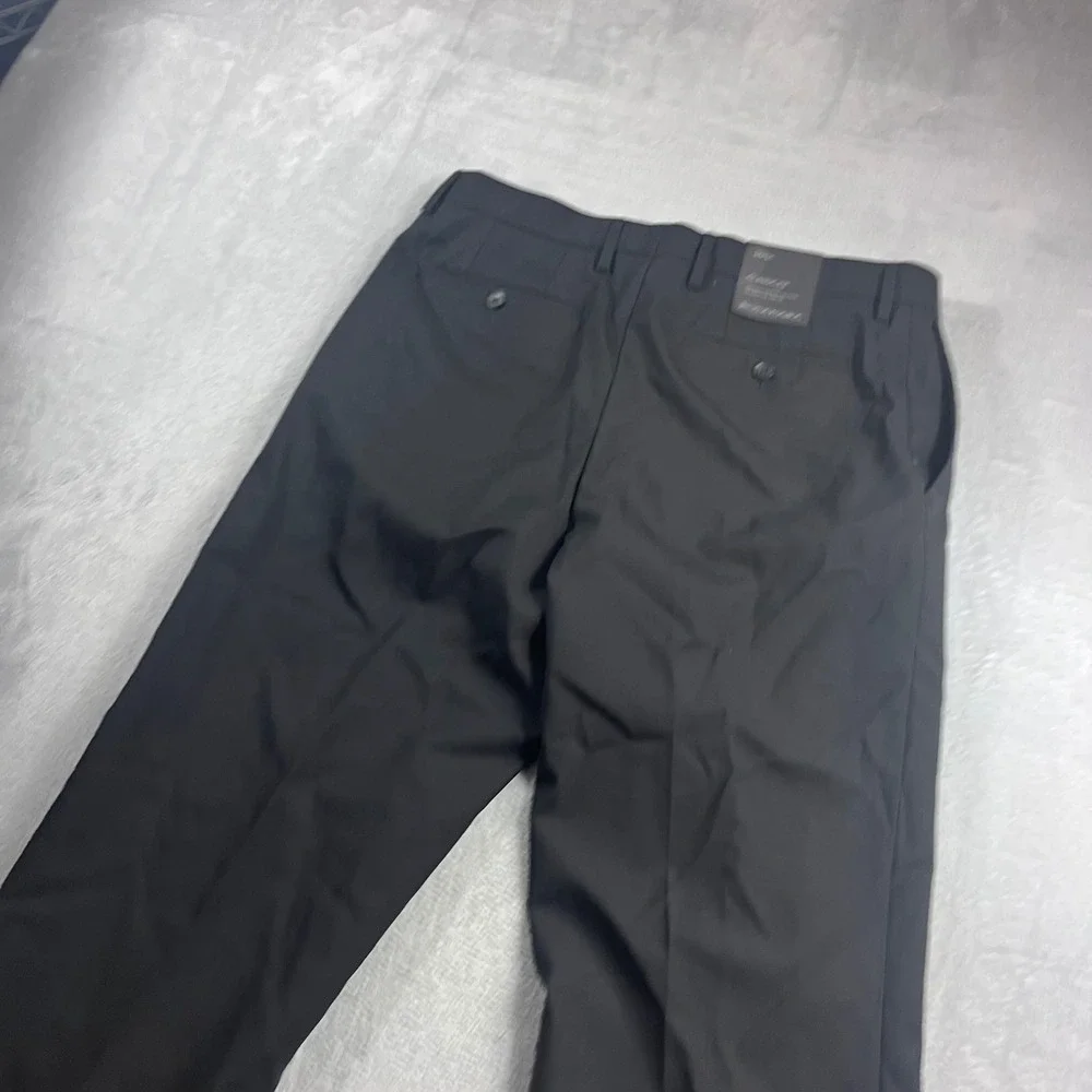 Banana Republic Mens Classic Fit Wool Dress Pants Black 34x34 NWT